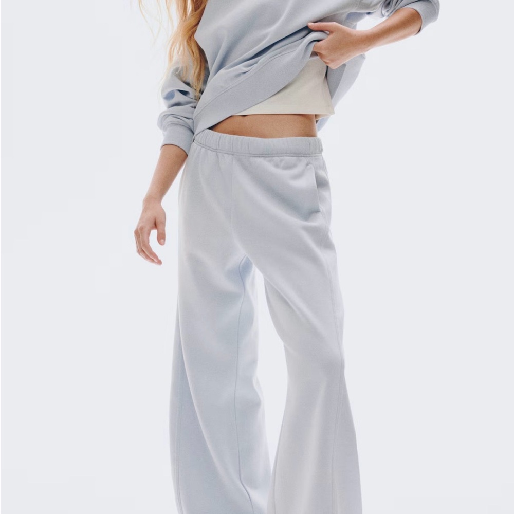 H&M Soft Gray Wide Leg Pants